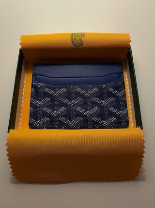 Portacarte Goyard Blu