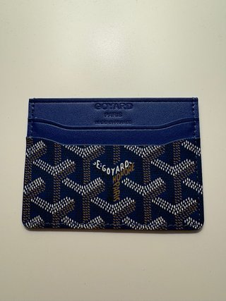Portacarte Goyard Blu