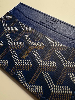 Portacarte Goyard Blu