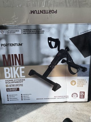 Mini Bicicleta Estática Portentum Plegable LCD
