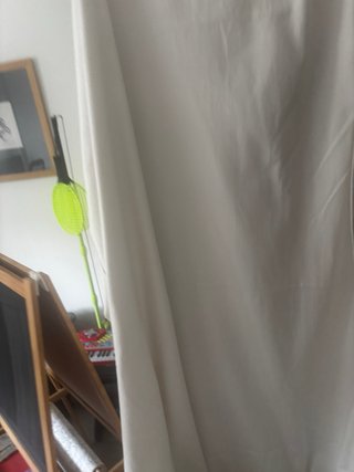 Cortinas blancas de tela