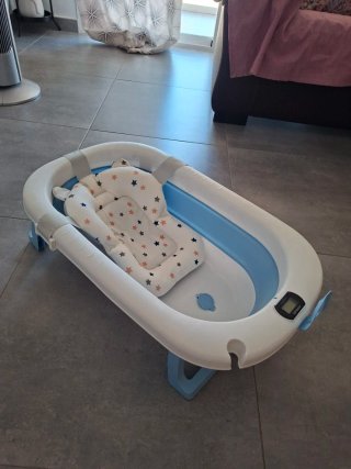 Bañera Portátil Bebé con Termómetro