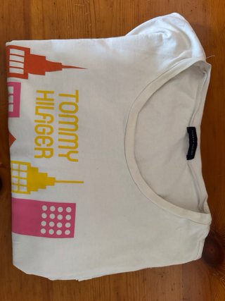 Maglietta Tommy Hilfiger bianca con stampa