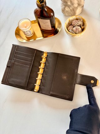 Agenda Loewe Vintage Piel Marrón Años 80