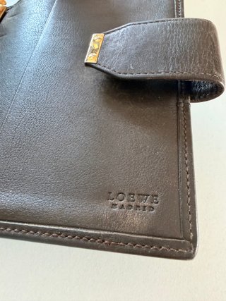 Agenda Loewe Vintage Piel Marrón Años 80