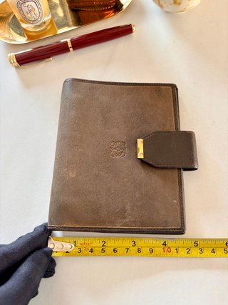 Agenda Loewe Vintage Piel Marrón Años 80