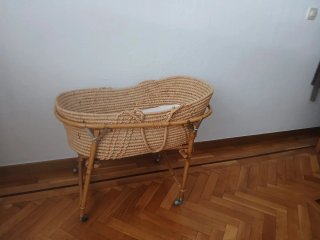 Moisés para bebé mimbre