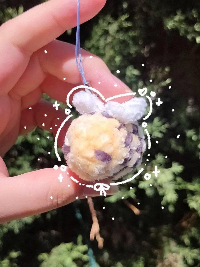 Llavero Abejita Crochet