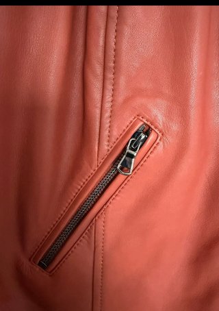 Chaqueta de cuero Claudia Sträter Talla 46