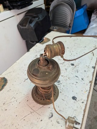 Lampada da tavolo ottone anni '50