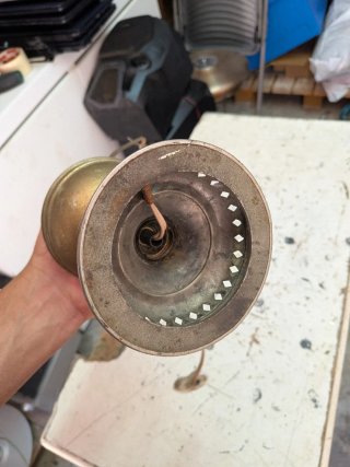 Lampada da tavolo ottone anni '50