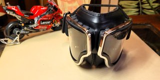 Vintage Style Biker Goggles Aviator Black
