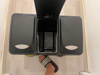 Cubo reciclaje Songmics 3 compartimentos