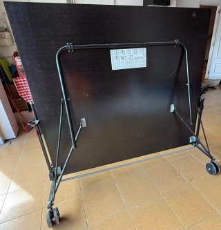 Mesa Ping Pong Plegable con Ruedas