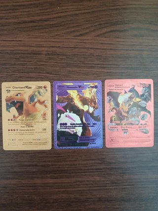 Lote 3 Carte Pokémon Charizard VMAX