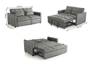 Sofa Cama de Matrimonio Paulo 134cm