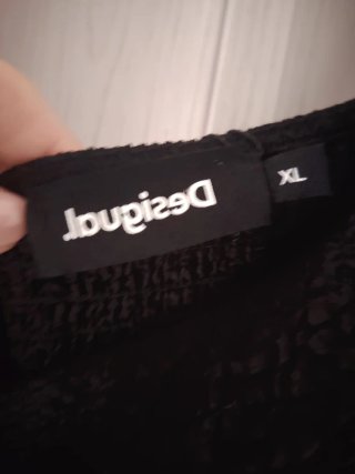 Abito Desigual Nero Tencel Nuovo