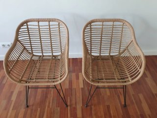 Sillas de Ratan para Terraza (2uds)