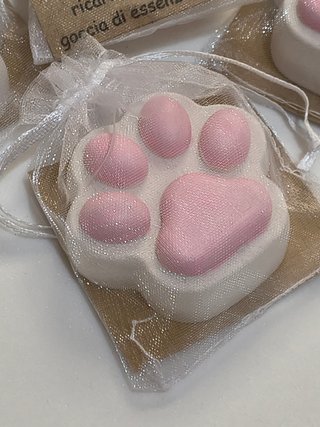 Zampette  in gesso ceramico profumato