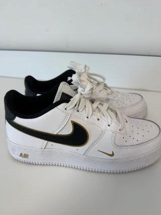 Zapatillas Nike Air Force 1 Blancas Doradas