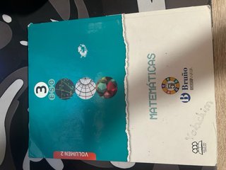Pack de 3 libros de matematicas de 3 eso