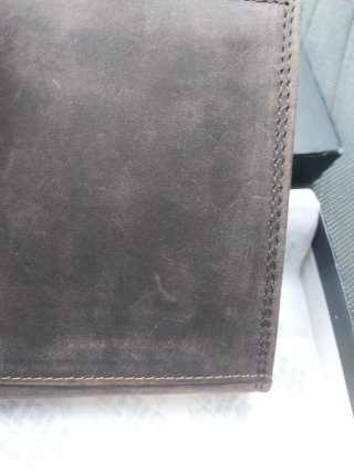 Portafoglio Vera Pelle Rifle marrone