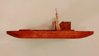 Moscone Pattino in legno fatto a mano.