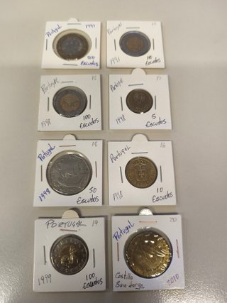 Lote de monedas de Portugal