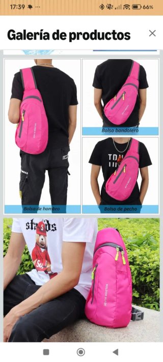 Bolso de senderismo unisex