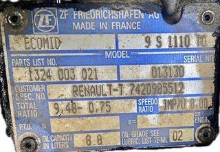 Renault 7420985512 caja de cambios s