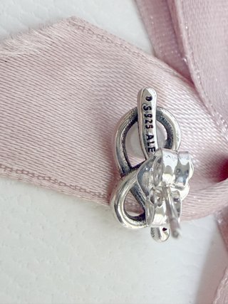 Pandora Charm Infinito Perla Plata