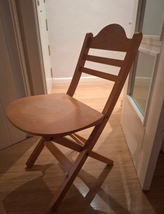 Sillas plegables de madera