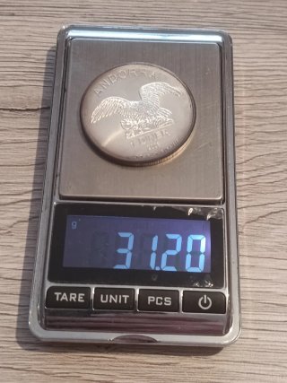 Moneda Andorra 1 Diner Plata 2008