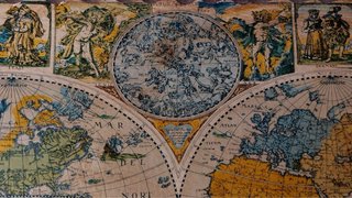 Mappamondo antico anni '40-'50
