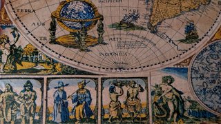 Mappamondo antico anni '40-'50