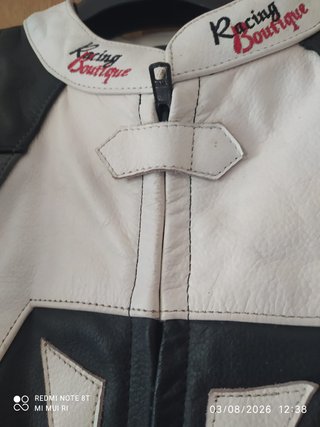 Cazadora Cuero 100% moto Racing Boutique