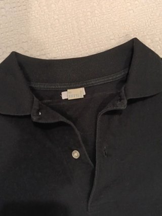 Polo manga corta negro