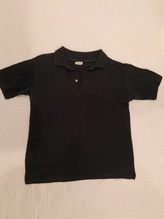 Polo manga corta negro