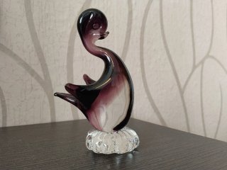 Figura de cristal soplando