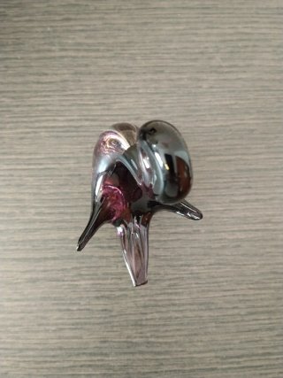 Figura de cristal soplando