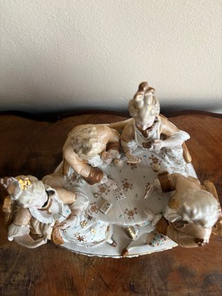 Figura Porcelana Estilo Luis XV Rococo