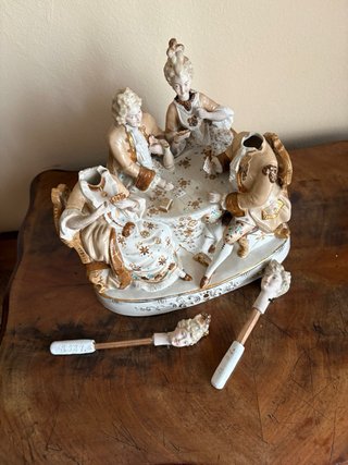 Figura Porcelana Estilo Luis XV Rococo