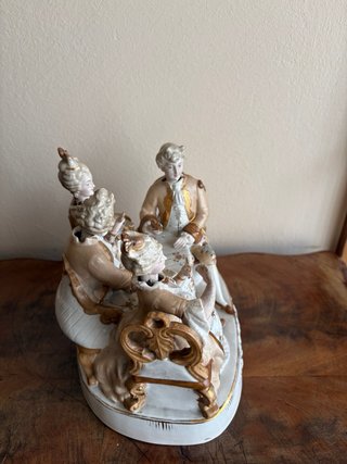 Figura Porcelana Estilo Luis XV Rococo