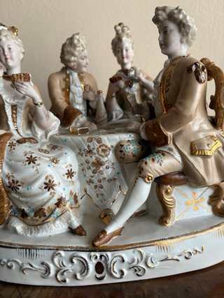 Figura Porcelana Estilo Luis XV Rococo