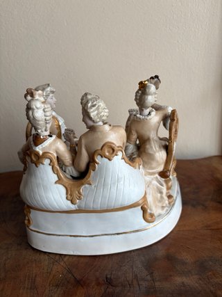 Figura Porcelana Estilo Luis XV Rococo