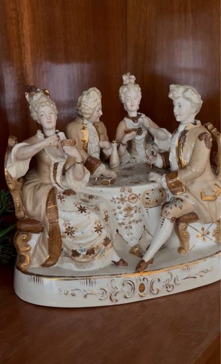 Figura Porcelana Estilo Luis XV Rococo