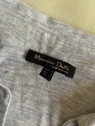 Polo gris Massimo Dutti Talla S