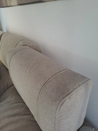 Sofá Chaise Longue Beige Grisáceo Casi Nuevo