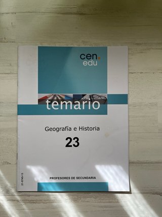 Temario Oposiciones Geografía e Historia CEN