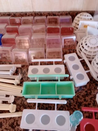 Lote de accesorios de canarios